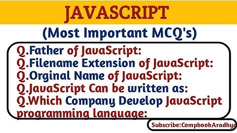 JAVASCRIPT MCQ