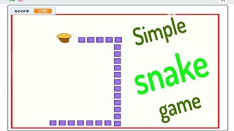 Snake Game in Scratch 3.0 | Scratch 3.0 Game Tutorial | How to Make Games simple snake game.