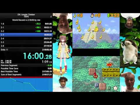 [WR] DK: Jungle Climber 100% Speedrun in 1:54:36