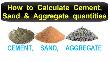 How to Calculate Cement, Sand & Aggregate quantities in Concrete