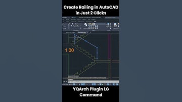 Create Railing in AutoCAD in Just 2 Clicks | YQArch Plugin LG Command