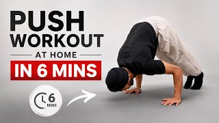Beginner PUSH Workout At Home (no equipment)