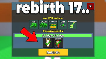 WORLDS FIRST To Get REBIRTH 17 In Steal a Brainrot!