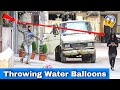 Throwing Water Balloons with twist | Throwing Water Balloons Prank |Part 3 | Prakash Peswani Prank |