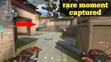 Valorant rare moment captured raze boom bot glitch