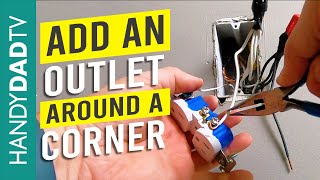 Add an Outlet from Another Outlet Around a Corner for a Bidet