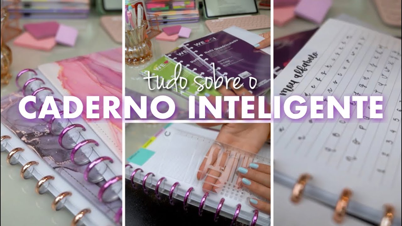 💜📓 TUDO SOBRE O CADERNO INTELIGENTE - Vale a pena?? ( Durabilidade, capas, refis, acessórios +)
