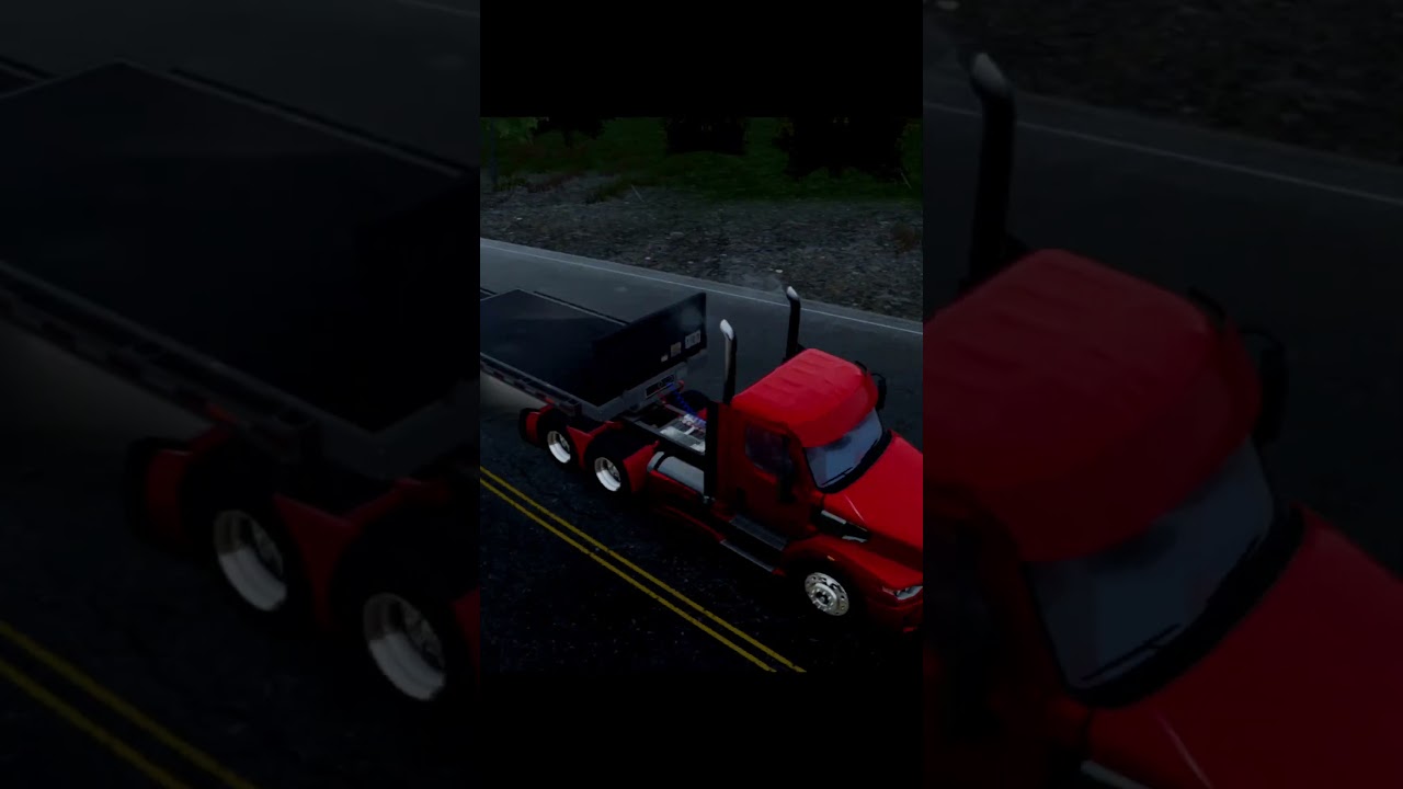 Cargo Truck Driving In Heavy Rainfall #ytshorts #shorts #cargo #truck