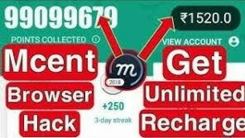 Mcent app hack unlimited refer trick|mcent app unlimited points refer trick|free access code mcent