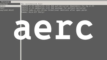 aerc - a pretty good email client - mit Nextcloud Anbindung und Gmail Synchronisation