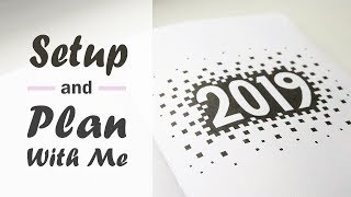 2019 Minimal Bullet Journal Setup and January Plan with Me