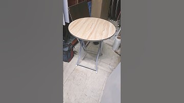 Round folding table #srfurnituresmarrt #shorts #foldingfurniture #foldingtable #spacesavingfurniture