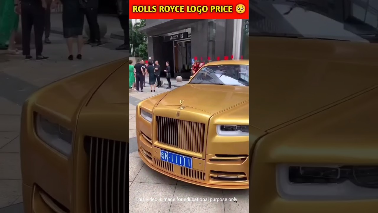 Rolls royce car logo price how much #youtubeshort #shorts