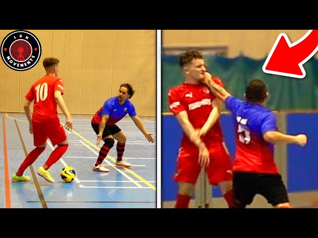 I Played in a PRO FUTSAL MATCH & I Got PUNCHED AGAIN?! (Football Skills & Goals) class=