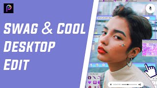 Swag & Cool Desktop Aesthetic Collage | Glitch Style | Photo Manipulation | Creative Edit PicsKit screenshot 5