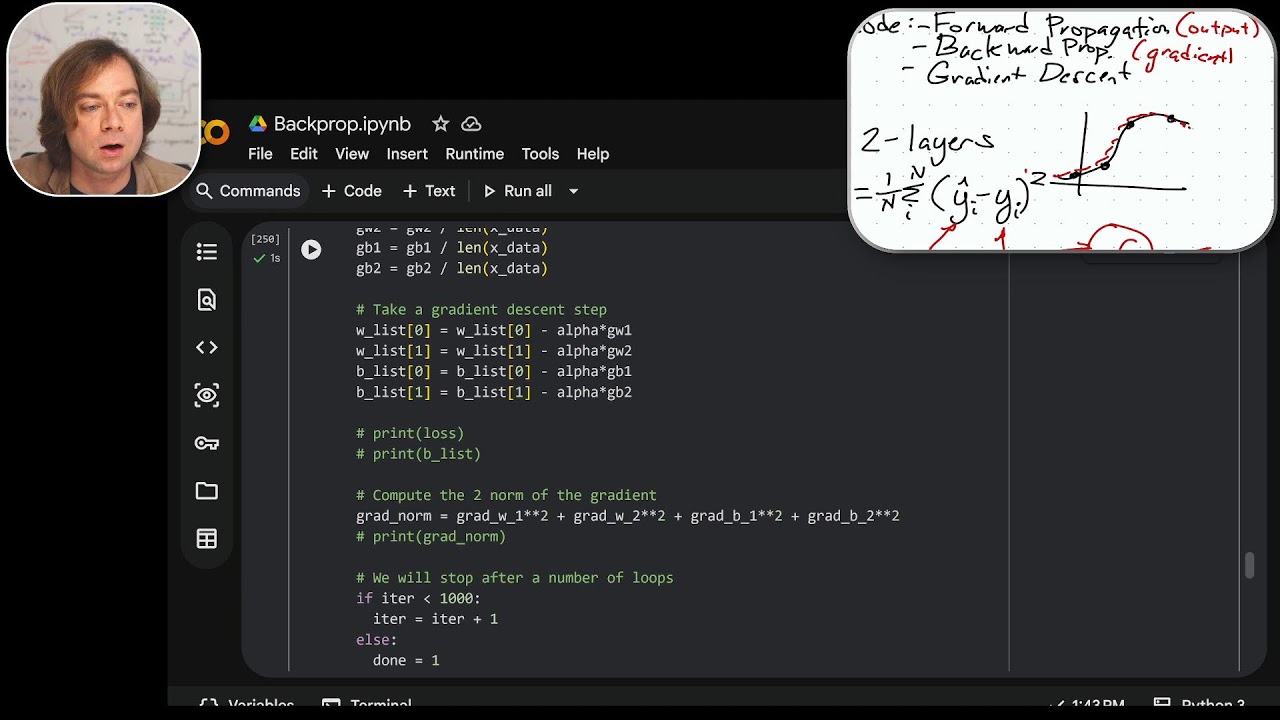 Machine Learning -- Lecture 10: Coding Backpropagation (cont'd)