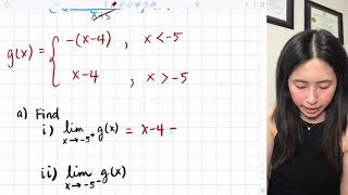 Limits by piecewise functions: absolute value