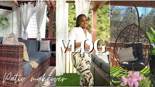 HUGE PATIO MAKEOVER AND TOUR 2022| VLOG| ANTIONETTE LEE