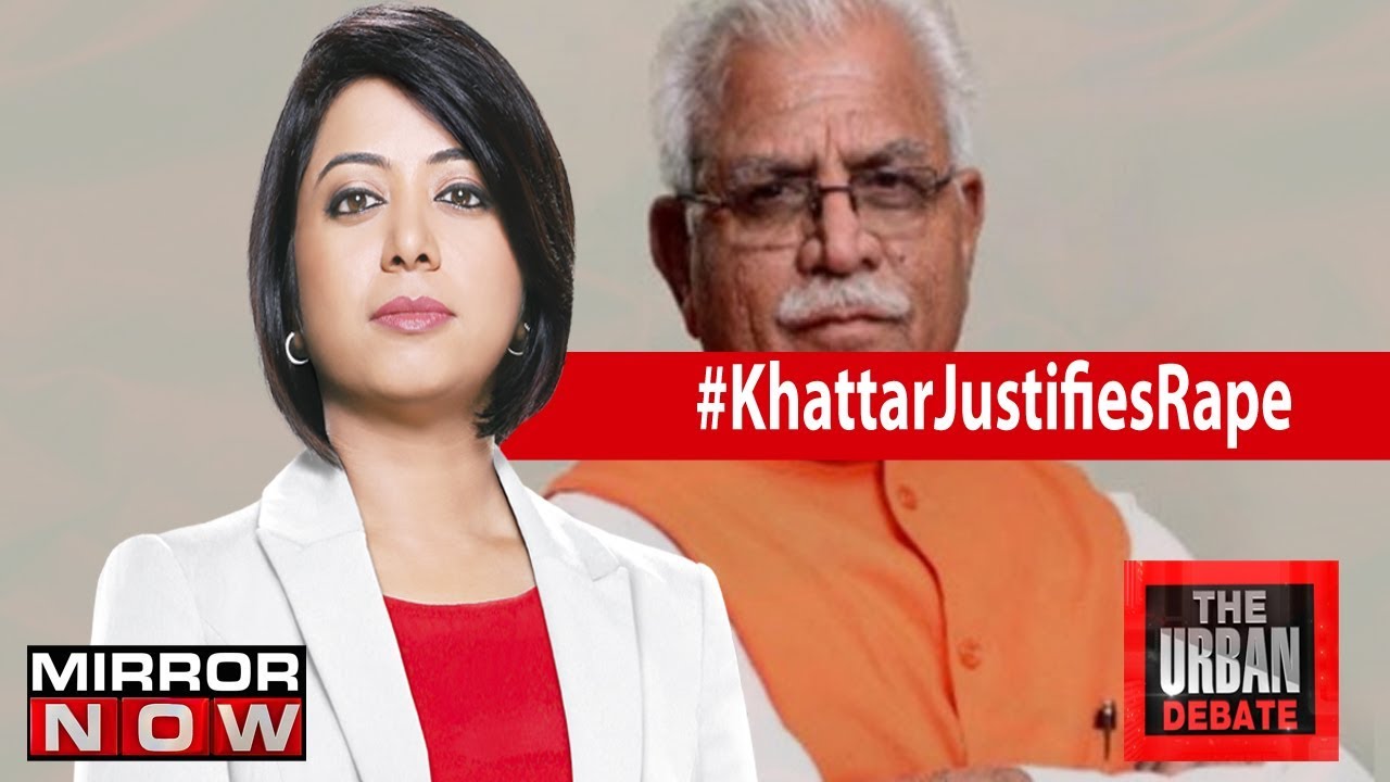 Nationwide Outrage over CM Khattar's controversial rape comment | The Urban Debate With Faye D'Souza