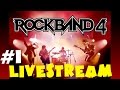 Rock Band 4 - Campaign Expert Pro Drums with 1300 songs to choose - Road to Platinum - Livestream #1