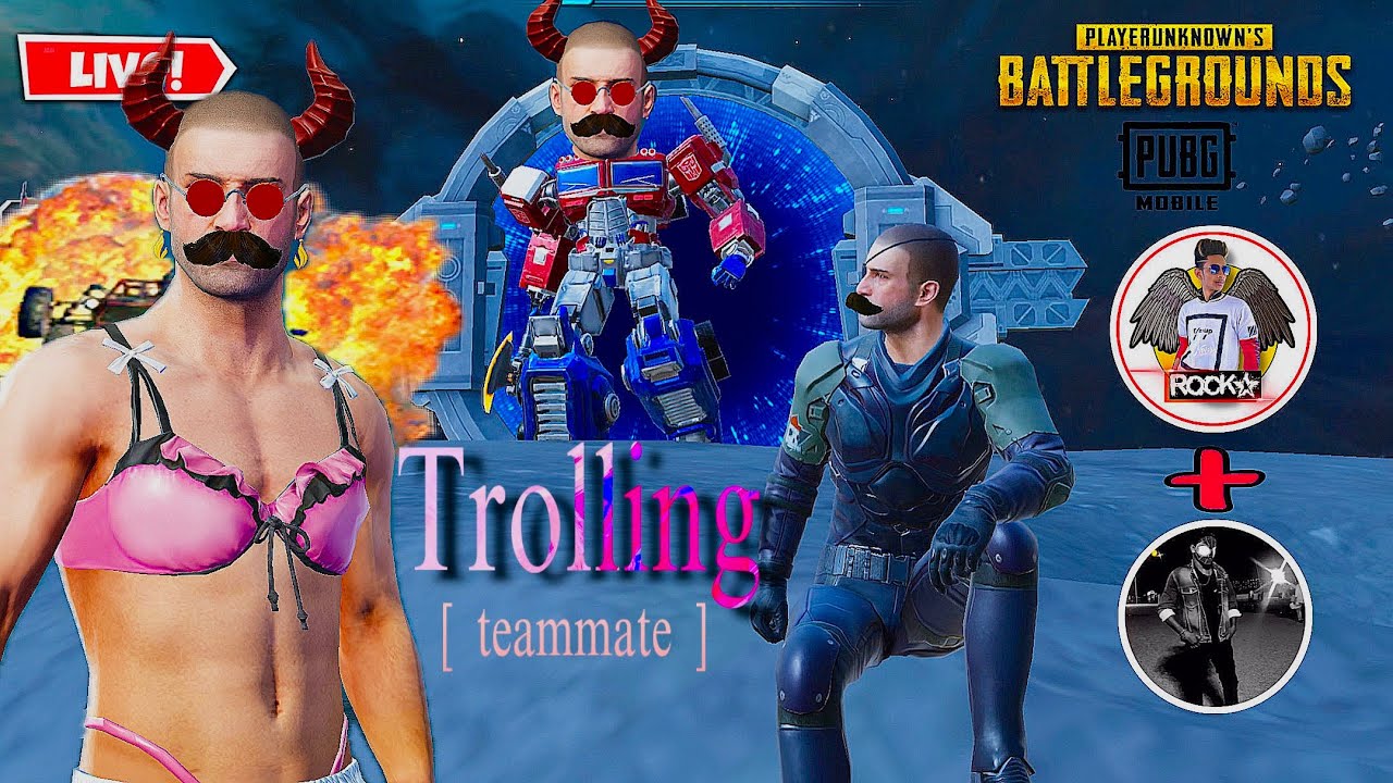 TROLLING TEAMMATES IN BGMI🤣@Bablu-live21 @rock-live9