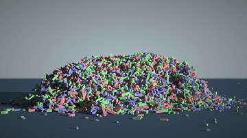 100 million particle MLS-MPM in Taichi (better video quality)