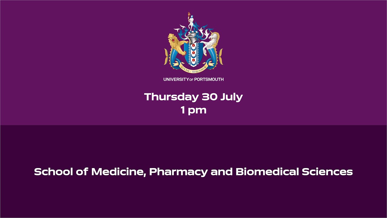 Graduation 2026 - School of Medicine, Pharmacy and Biomedical Sciences
