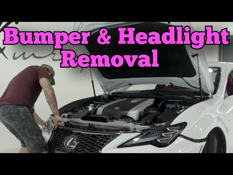 How To Remove Front Bumper & Headlights On A Lexus RC300