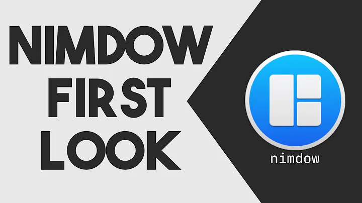 Nimdow - DWM WIthout the Patches