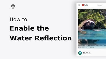 🔵How to enable the water reflection feature in the Turn Off the Lights browser extension?