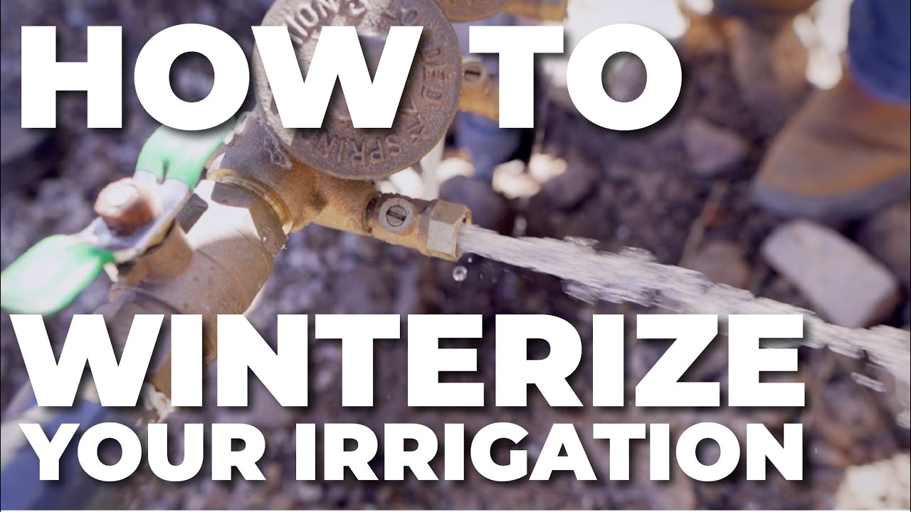 How to winterize your irrigation system youtube