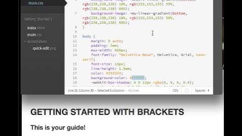Brackets QuickDocsEdit