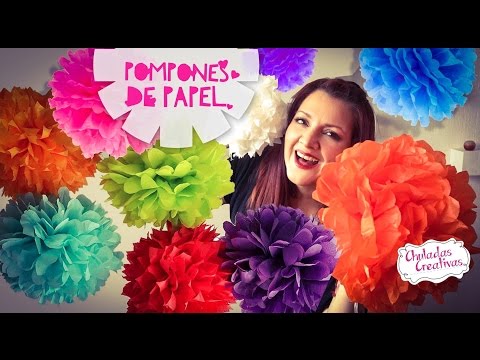 Video: Cómo Hacer Pompones De Flores De Colores