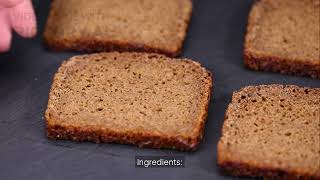 How many calories are in garlic croutons made from rye bread?