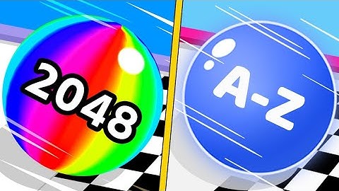 Ball Run 2048 vs A-Z Run - All Level Gameplay Android,ioS NEW BIG APK UPDATE