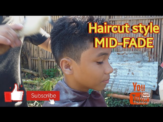 Haircut style Mid-fade/middle fade