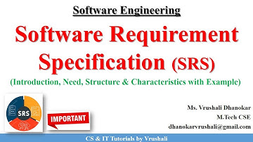 SE 17 : Software Requirement Specification (SRS) | Complete Explanation with Example