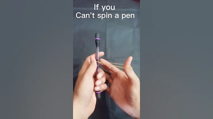 Spin with Rubber band is very easy ✍️🌀 #penspinning #tutorial #beginner