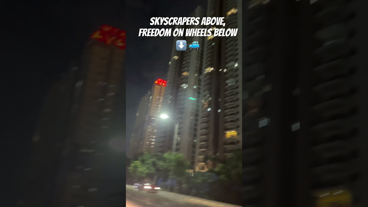 Skyscrapers Above Freedom On Wheels Below Roadvibes Hyderabad Shorts Ytshorts Viral Travel