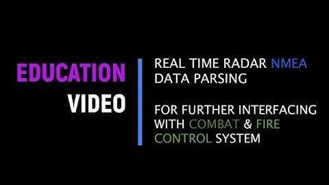Real time RADAR NMEA data parsing GUN Control System | Ongoing Project | Update Part1