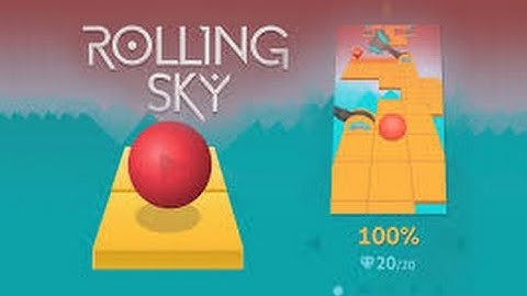 Rolling Sky: Level 1 EASY WAY 100% Completed 20/20 Gems - iPhone Gameplay (2016)