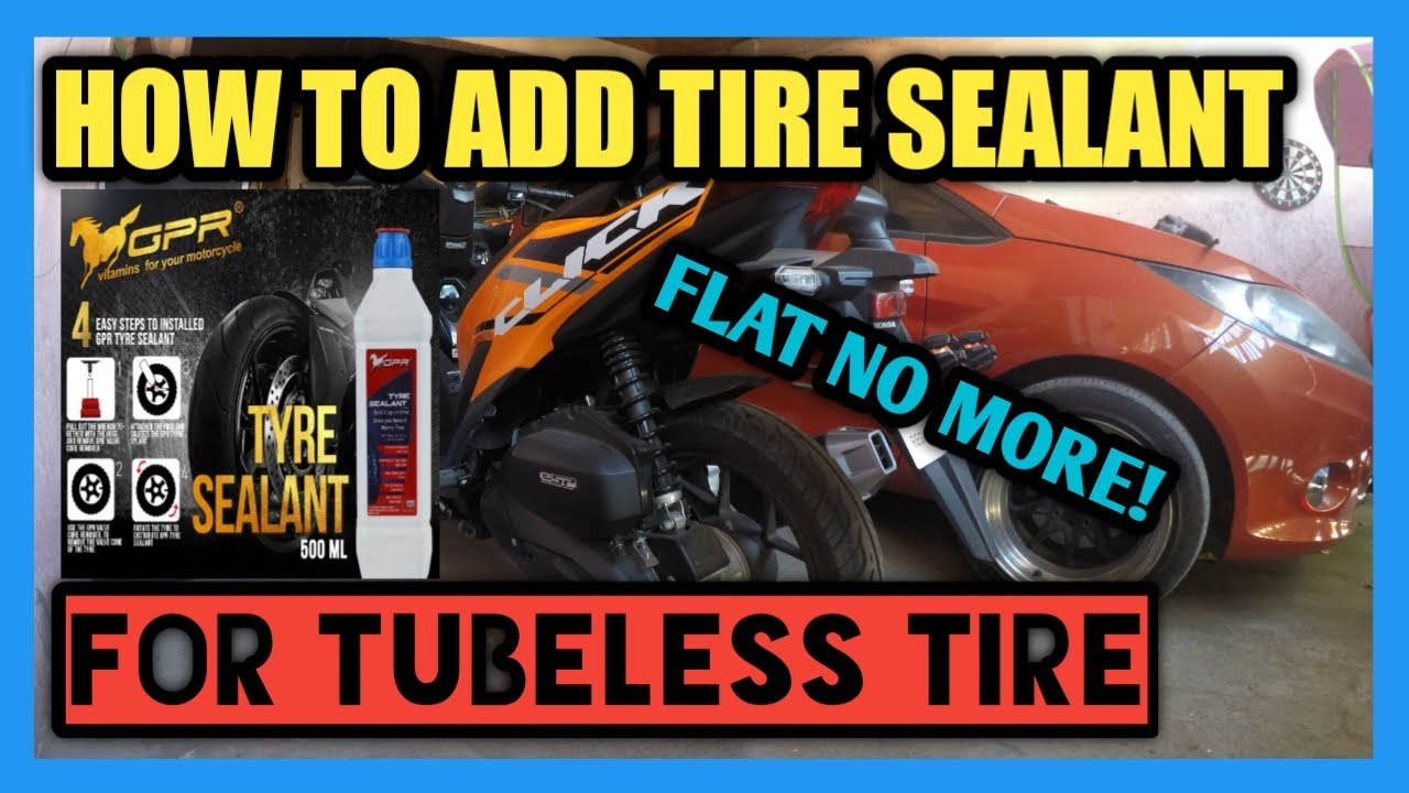 HOW TO USE TIRE SEALANT ON TUBELESS MOTORCYCLE TIRES | DIY | HONDA