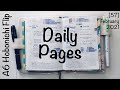 [57] Blueberry Michelin Man  |  Daily Pages Flip  |  Hobonichi Techo Original Avec  |  February 2021