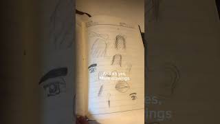 Notebook tour or whatever tf its called❤️ #drawings #notebooktourig #kpop