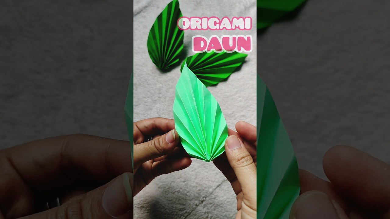 ORIGAMI DAUN | Cara Membuat Daun dari Kertas 
