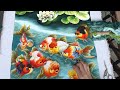 Hand embroidery art  fish and lotus embroidery picture