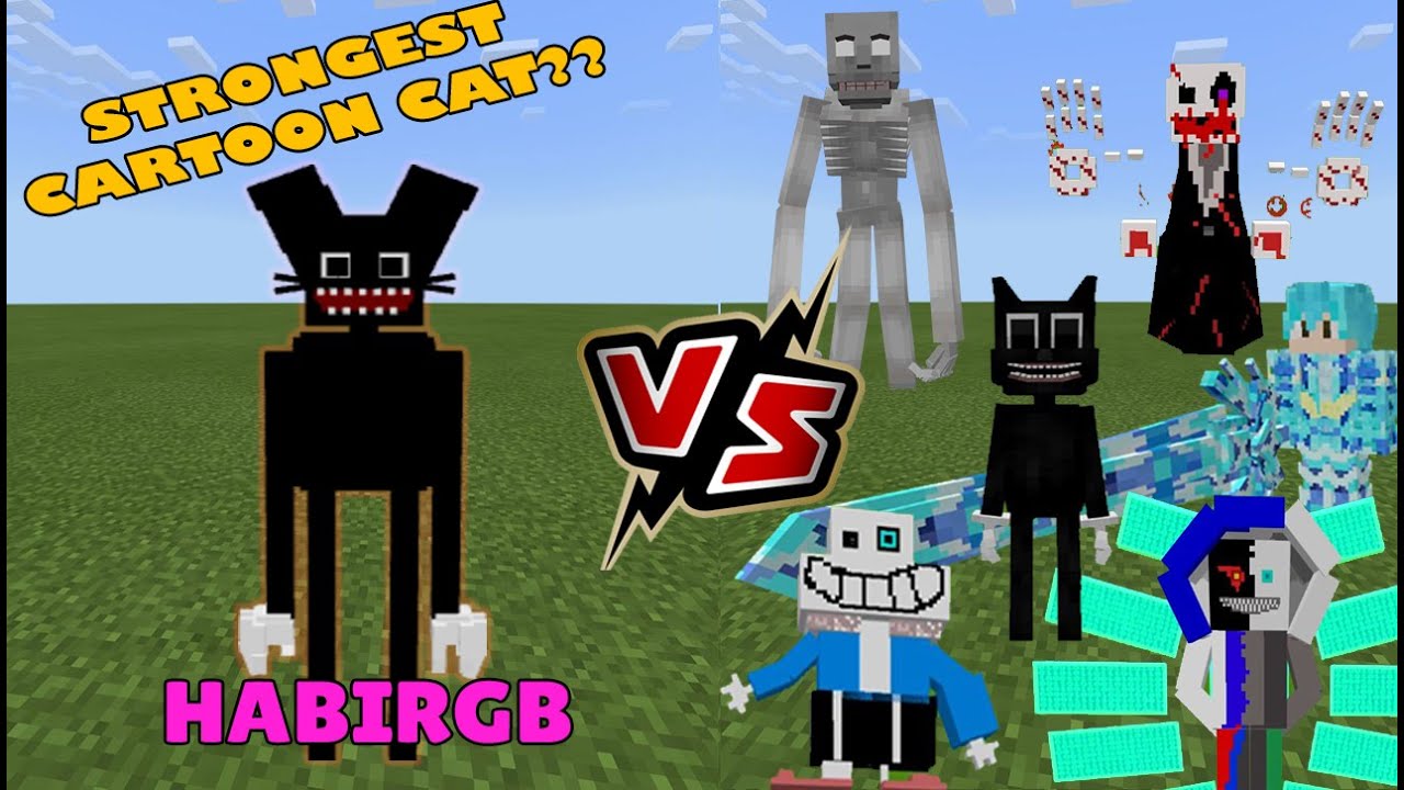 New Cartoon Cat Vs Original King Xans V2 Bloody Gaster Saness Scp 096 V3 Minecraft Pe Youtube