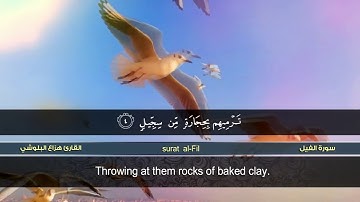 سورة الفيل | القارئ هزاع البلوشي | HD | hazae albulushi | Surat al-Fil