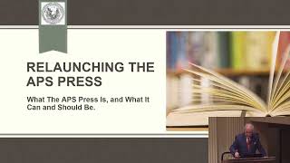 Relaunching the APS Press