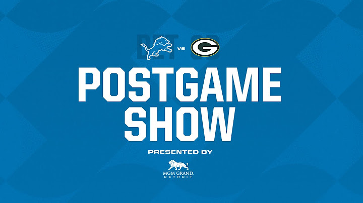 Detroit Lions vs. Green Bay Packers 2022 Season Week 9 Postgame Show